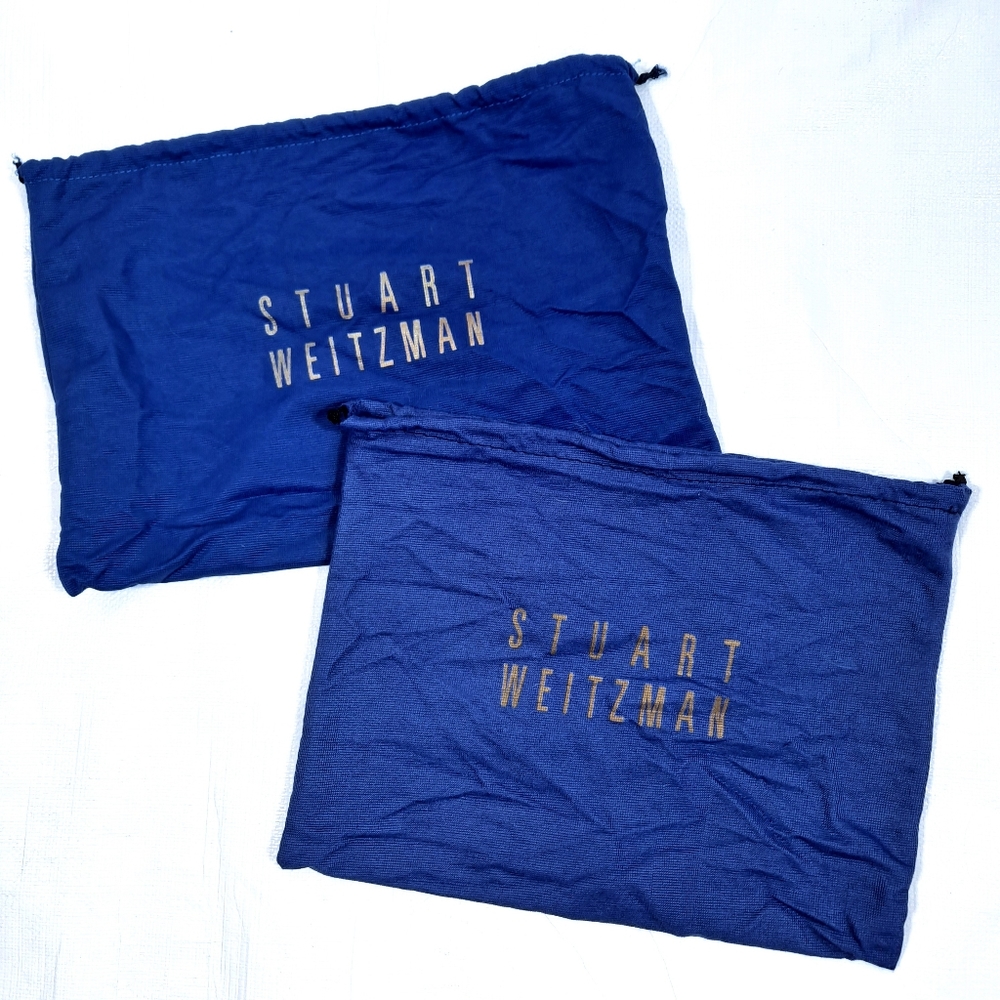 Stuart Weitzman 2 Dust Cover Drawstring Pouch Bag